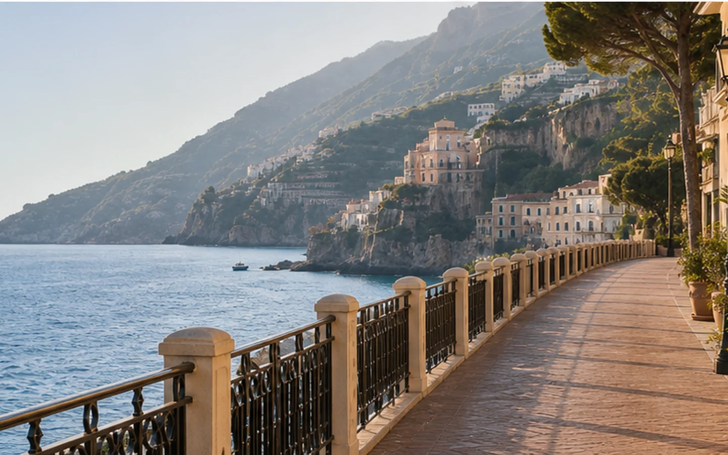 AI Magic Eraser removes people from a travel photo after AI cleanup