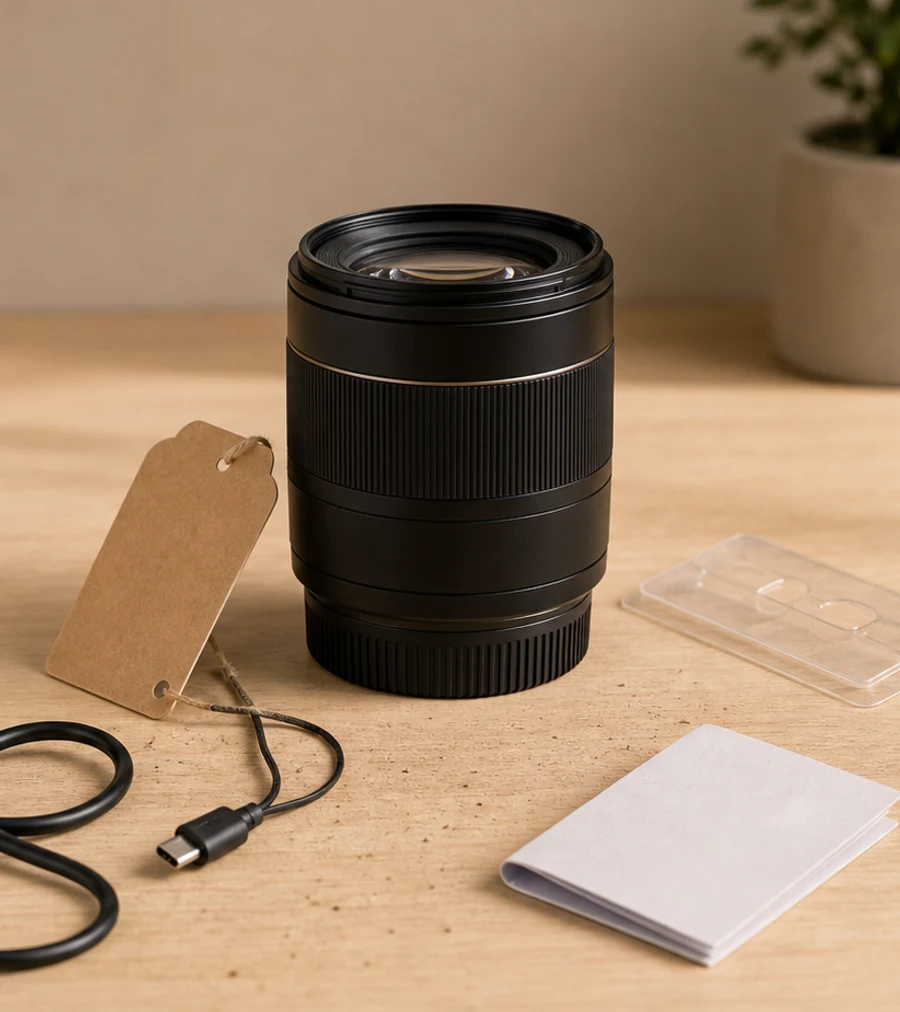 Ecommerce product photo before removing props