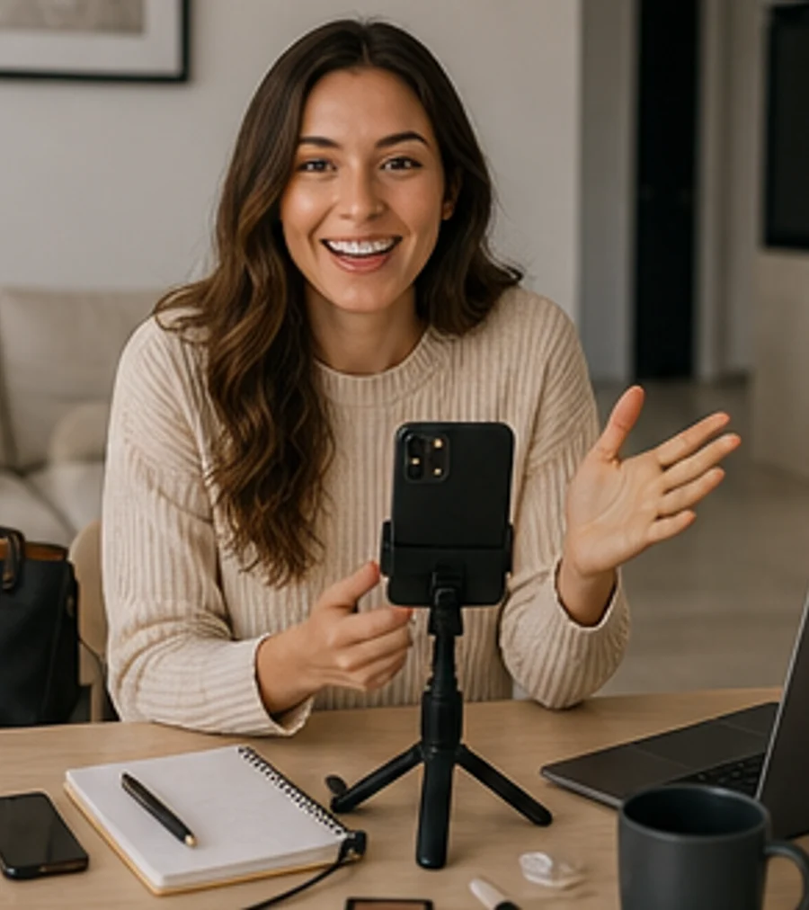 Creator photo before removing distracting objects