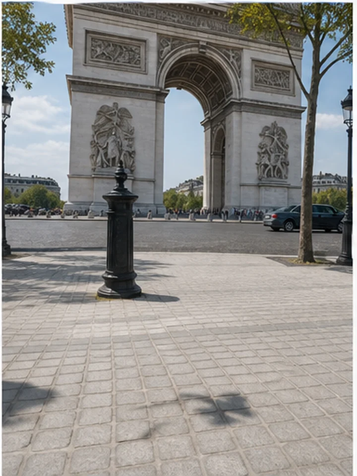 Travel photo after removing people and clutter